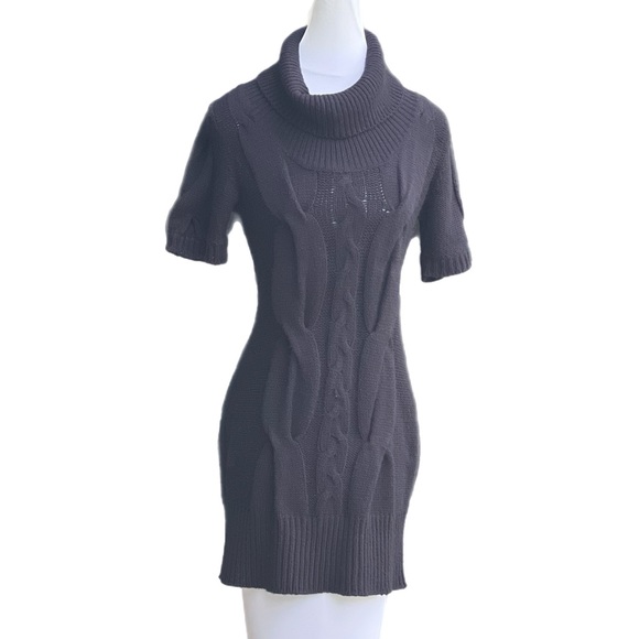 Romeo & Juliet Couture Medium Black Cable Knit Dress Great Condition - Picture 1 of 9